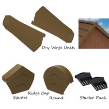 Dry Verge Kit - Complete Roof System Kit - Gable / Apex Tile Roof End Cap Finish