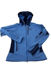 Vtg Polartec Power Stretch Fleece Full Zip Rain Jacket Womens Medium Windbreaker