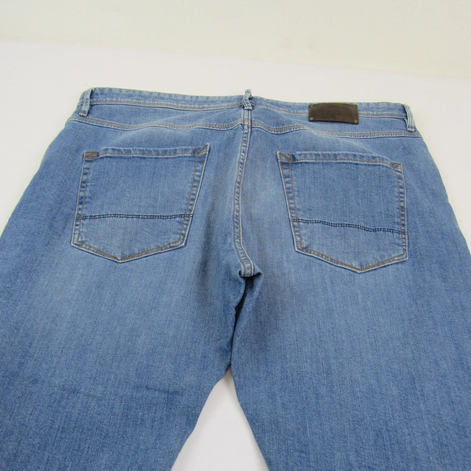 Zanella Jeans Men's 40x35  Blue Denim Straight Stretch Made In Italy Martin - Image 4 of 4