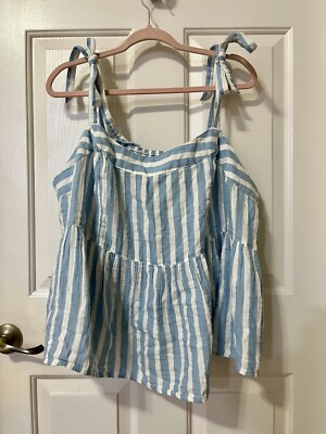NWT Old Navy Babydoll Halter Top Sz 3X - Gauzy/Boho