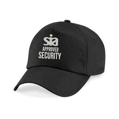 Baseballmütze bestickt zugelassen Security, Uniform Arbeitskleidung Unisex Mütze