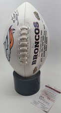 Emmanuel Sanders Broncos Autographed Signed Super Bowl Champions Football JSA 