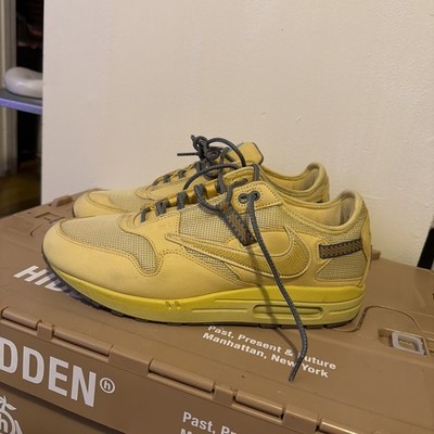 Nike Air Max 1 Travis Scott Saturn Gold Size 12.5 Pre-owned Sneakers DO9392-700