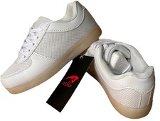 LED Light Up Sneakers Shoes Colorful Party Dancing Festival Breathable Youth 3.5