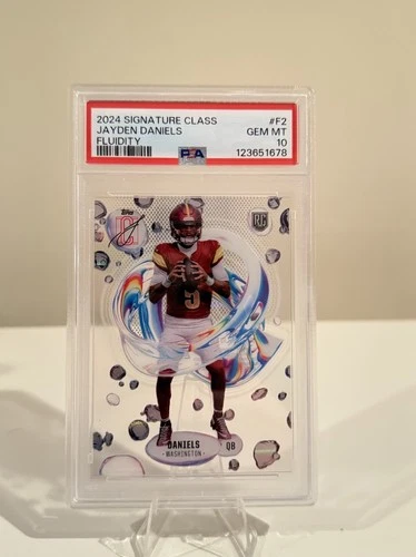 2024 Topps Signature Class Fluidity Jayden Daniels #F2 (RC) PSA 10🔥‼️GEM MINT