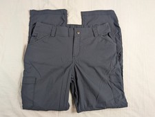 Duluth Trading Dry On Fly Cargo Pants Women s 12 X 31 Nylon Ink Gray 46708