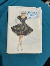 Authentic Patterns Inc 320 Ladies Square Dance Dress Size 12-16 UNCUT
