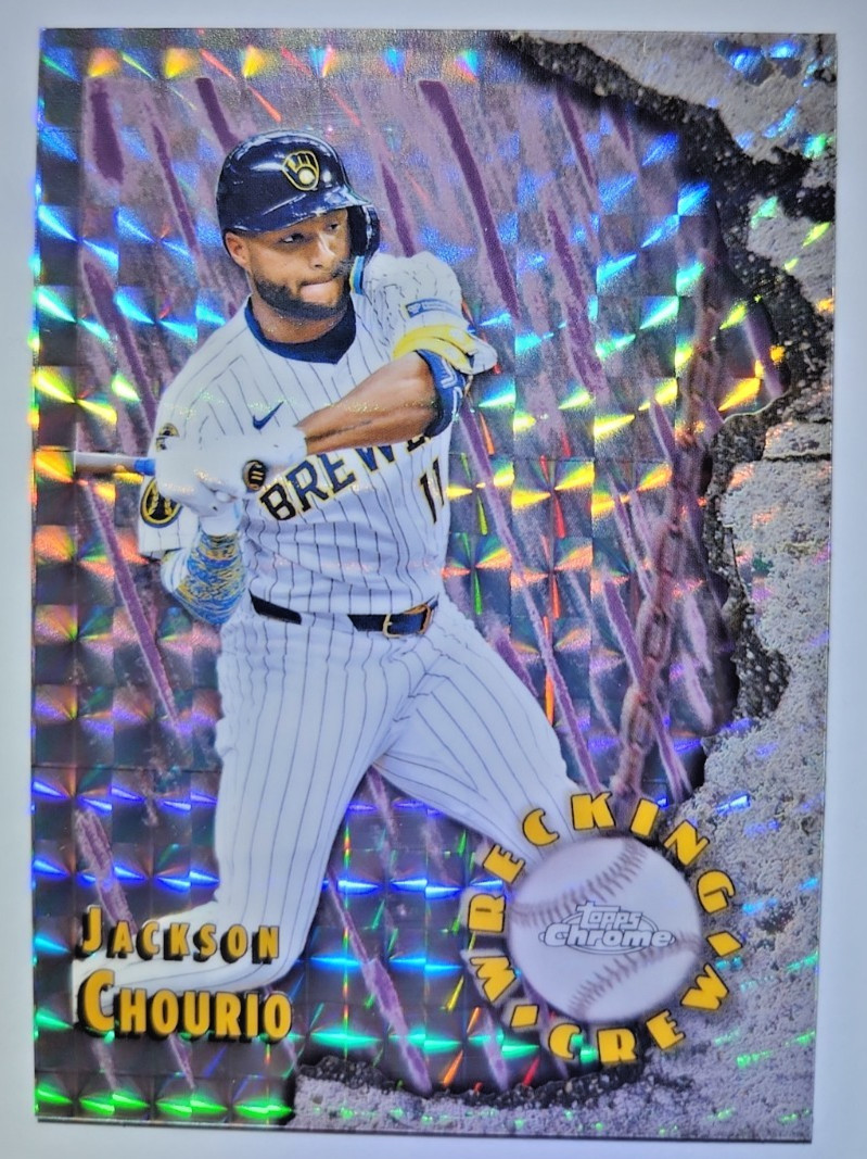 2026 Topps Chrome Jackson Chourio Wrecking Crew Geometric Refractor #WC-12