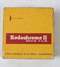 Vintage Kodak Kodachrome II Double 8mm Movie Film 25ft Unopened Daylight - READ