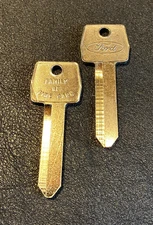 2 Pack -  FORD FACTORY ORIGINAL IGNITION UNCUT KEY BLANKS Ford Oval Logo Keys