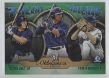 2019 Bowman Green Refractor 44/99 Corbin Burnes Keston Hiura Tristen Lutz gu9