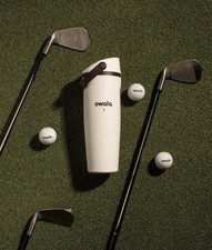 New NWT Owala Water Hazard White 30 oz. FreeSip Sway Golf Travel Tumbler In Hand