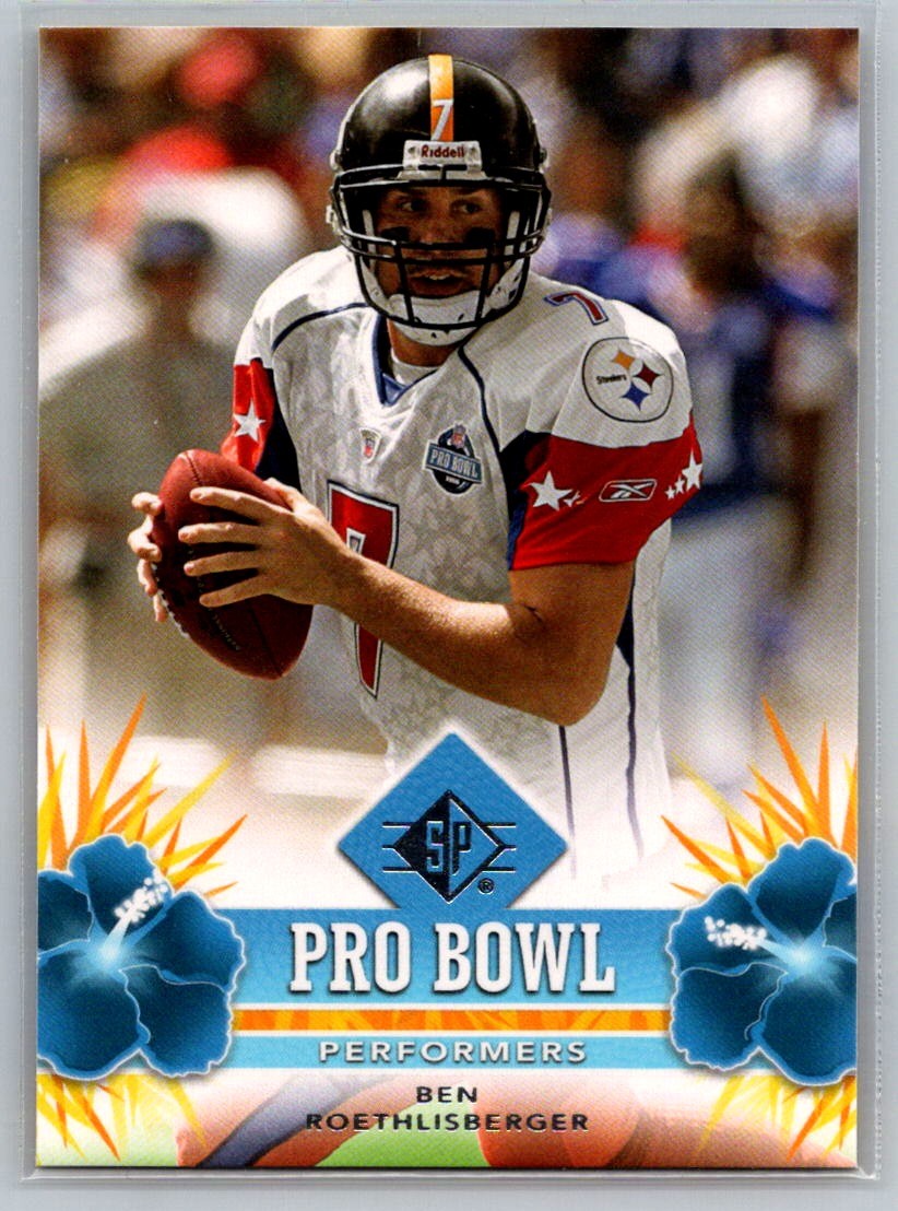 2008 SP Authentic #PBP-5 Ben Roethlisberger Pro Bowl Performers