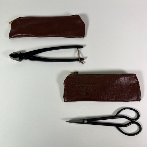 Ryuga Carbon Steel Bonsai Pruning Concave Cutter Scissors Tool Lot 2x Japan Made