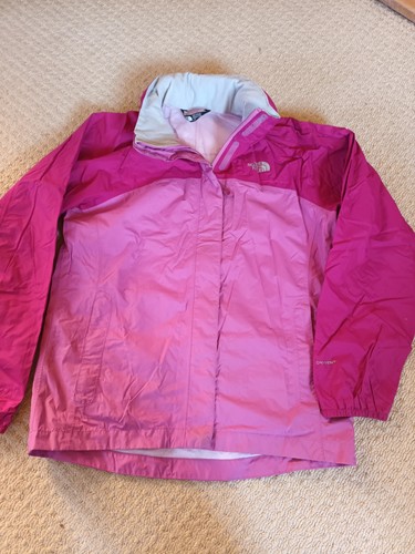 North Face Jacket Youth Girls Large Pink Dryvent Full Zip Waterproof