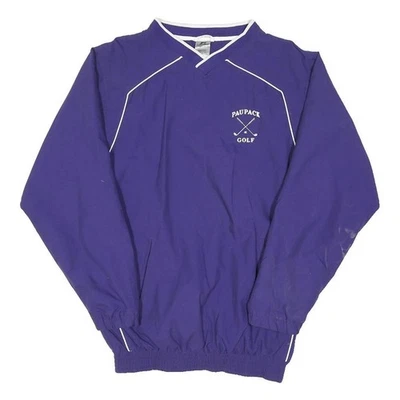 RUSSELL ATHLETIC Veste de Golf Homme Violet Légère en Nylon à Enfilage Zippé S - Photo 1/4