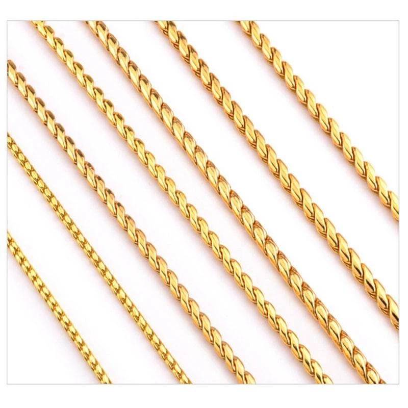 Coleira de corrente de cachorro dourada de aço inoxidável – P deslizamento de cobra, à prova de mastigação, treinamento - Imagem 4 de 4