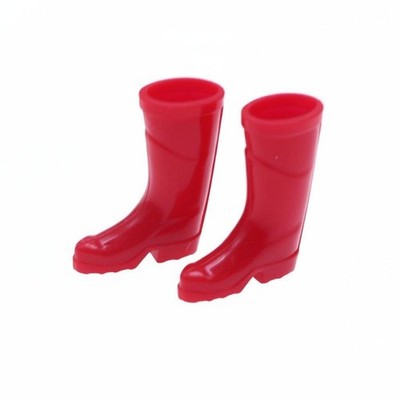 2-6er Pack Miniatur Regenstiefel realistisches Design 3,5 cm Puppenschuhe Spielen