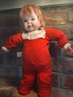 WORKS & WHISPERS Vintage Mattel Baby Secret Doll Pull String Soft Body 1965 Toy