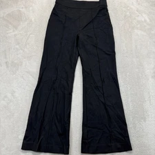 SPANX Pants Women's Medium Petite Black SPANXsupersmooth Perfect Fit Ponte Flare