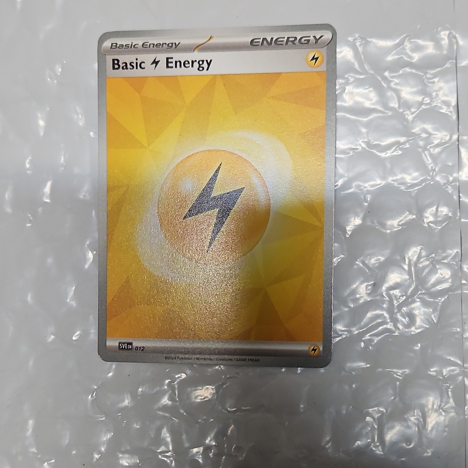 Pokémon Basic Lightning Energy SVEN-012 Common Card