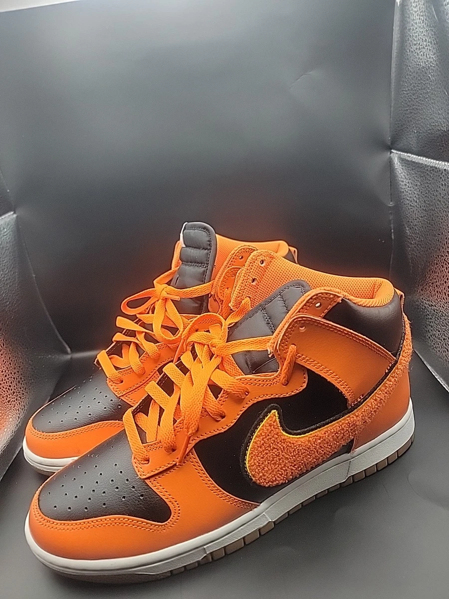 Nike Dunk High Chenille Swoosh - Safety Orange for Sale