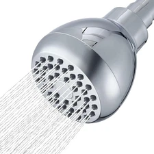 High Pressure Rain Shower Head, 3 Inch Anti-Clog Self-Cleaning Chrome 
