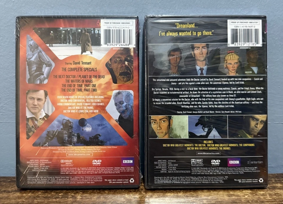 DOCTOR WHO The Complete Specials [5-Disc] & DREAMLAND [2-Disc] DVD Lot - Image 2 of 3