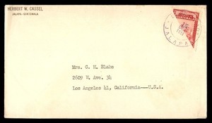 Mayfairstamps Guatemala 1951 Jalapa to Los Angeles CA USA Cover cca_25271