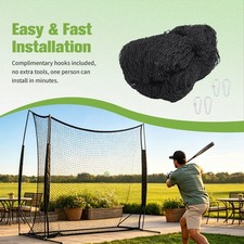 15 x 30 Feet Baseball Backstop Net Sports Netting Soccer Ball Hitting Netting PE