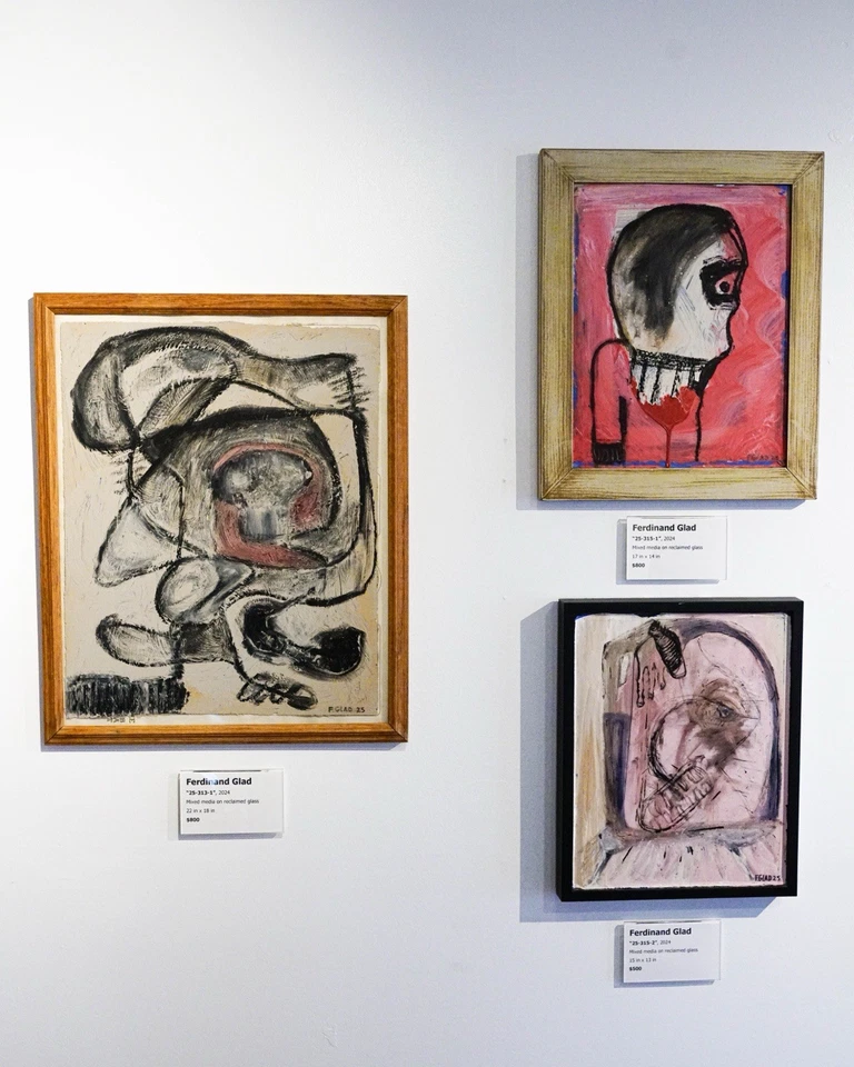 F. GLAD - Pintura abstracta contemporánea original 'sin título' (2025) firmada con certificado de autenticidad Foto 2 de 3