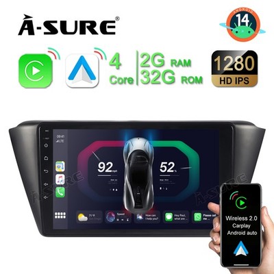 Für Skoda Fabia 3 III 2014-2020 Carplay 2+32G Android 14 Autoradio GPS Navi SWC
