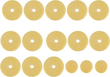 Flute Pad Set, 16 Pcs Flute Pads Set Replacement Accessories for Flutes Yellow
