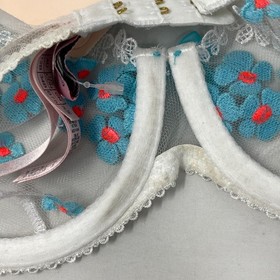 Agent Provocateur Bethanie White Blue Bra 34B NWT