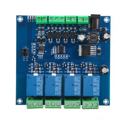 Modbus RTU 4-Wege-Relaismodul 7-24 V Relaismodul Schaltet RS485/TTL-Eingang8841