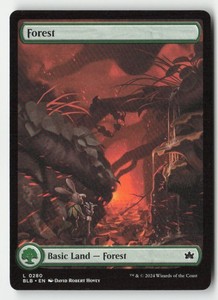 Forest (0280) Bloomburrow Full Art Basic Land