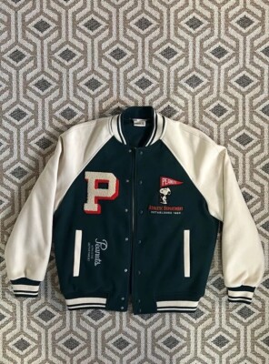 ZARA Peanuts Limited Edition Varsity Jacket S Patch Bomber ZARA Peanuts Limited Edition Varsity Jacket S Patch Bomber