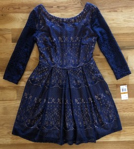 b darlin navy blue lace dress