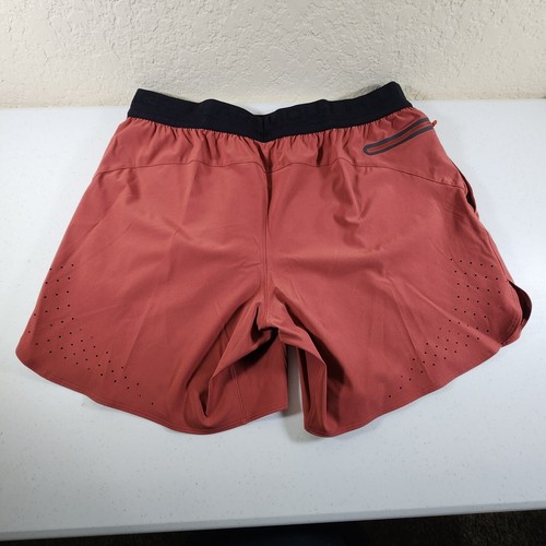 Under Armour Peak Woven Men's XL Shorts Cinna Red/Black X-Large Running - Picture 7 of 9