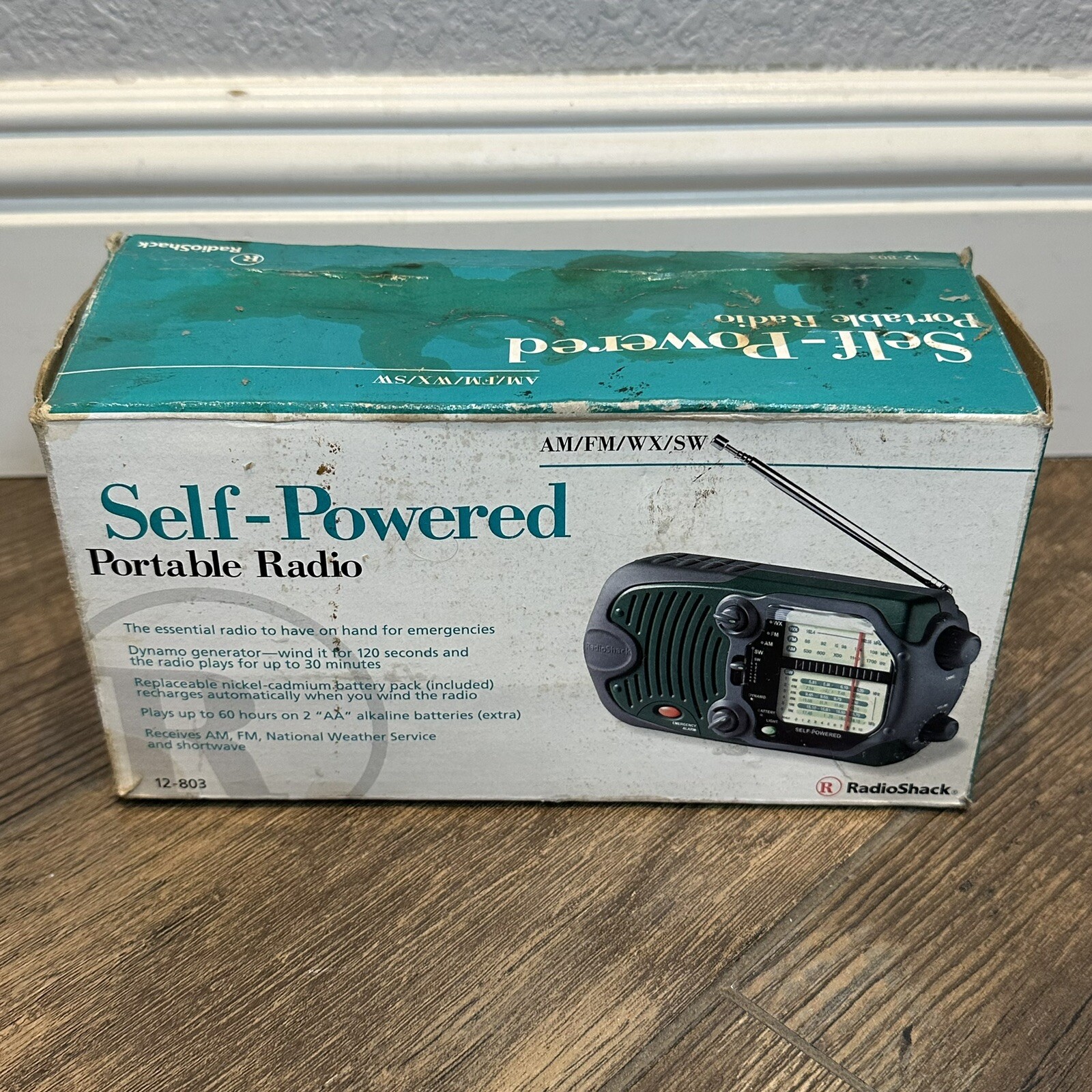 RadioShack Portable Radio *In Box* AM/FM/WX/SW SelfPowered Emergency