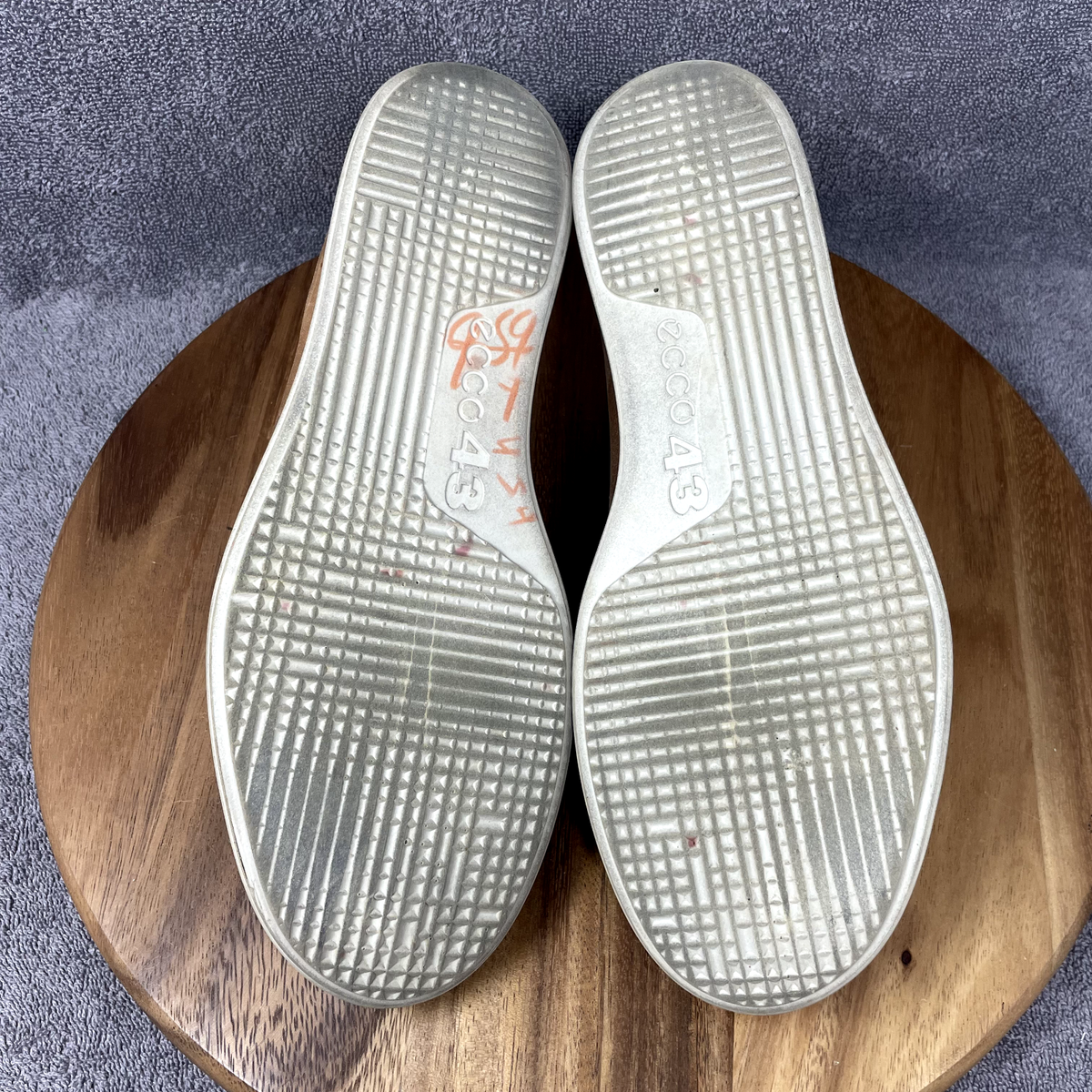 Ecco Shoes Mens US 11 EU 45 Collin 2.0 Gray Perforated Slip On Casual Sneakers Ecco Collin 2.0 Slip On Leather Brown Perforated Casual  main image 2