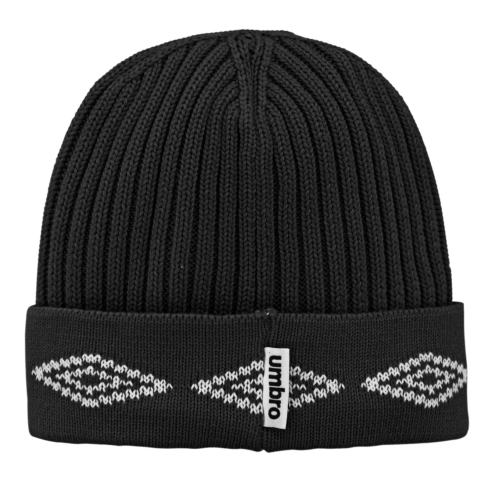 Umbro Men's Diamond Jacquard Cuff Knit Beanie, One Size Fits Most