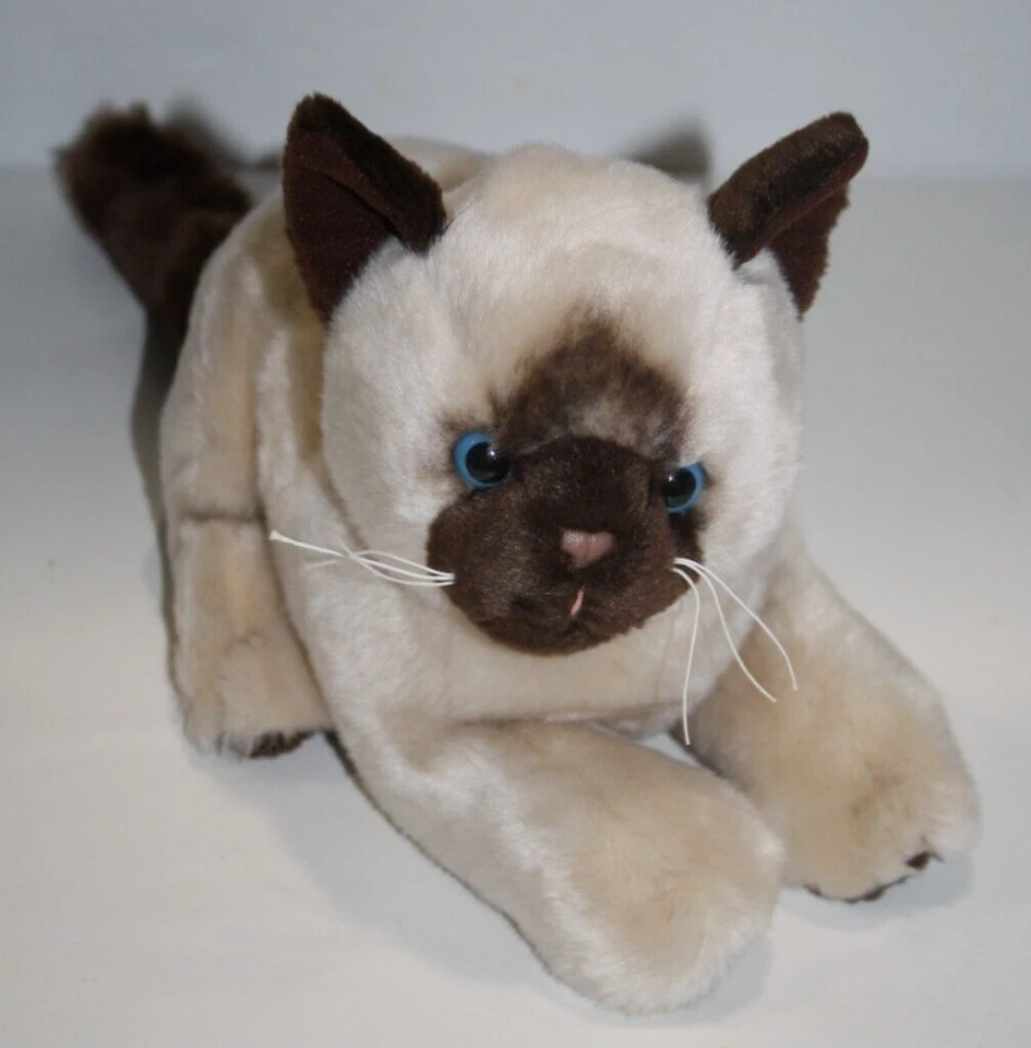 Ganz Siamese Cream Brown Kitten Cat 10" Plush Stuffed Animal Soft Toy H10264 - Image 2 of 4