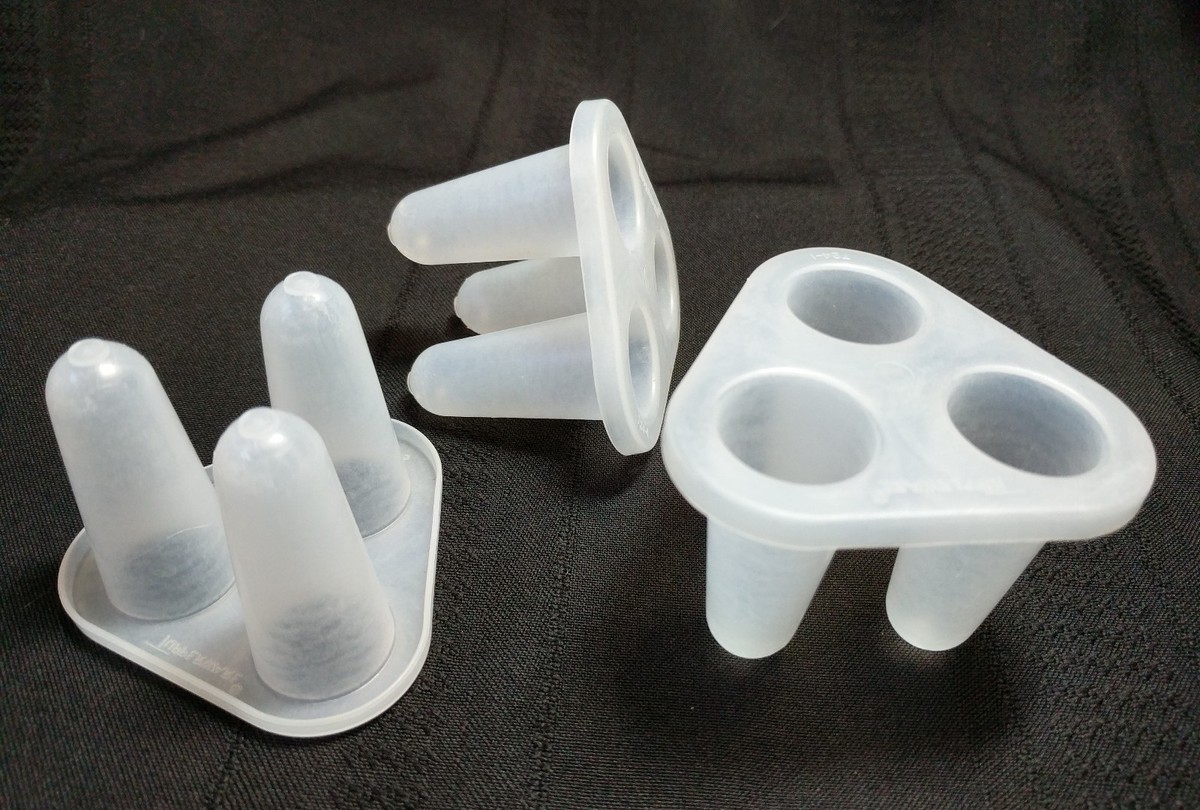 Lot of 3 Tupperware Replacement Parts #724 Triangular 2” Tall Have