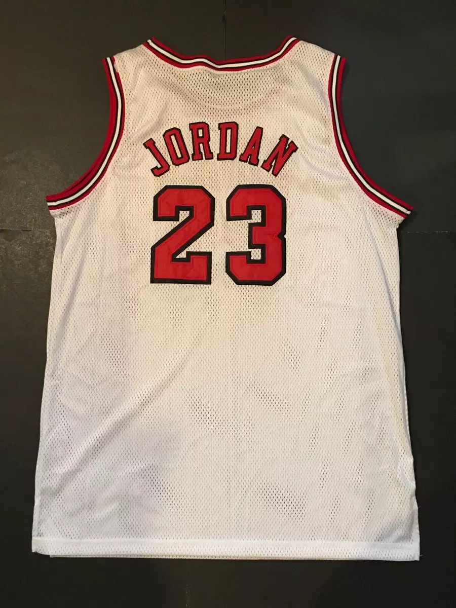 Nike Nba Finals Jordan White Bulls Jersey SZ 3XL