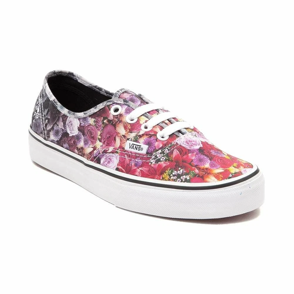 Pink vans with roses sale