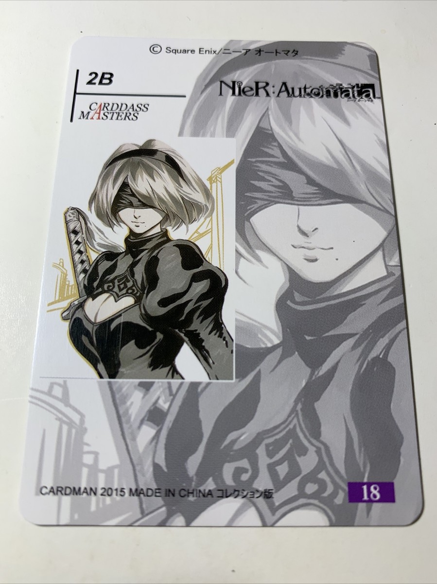 2B Nier Automata Square 18 Hot Anime Doujin Foil Holo Art Card ACG