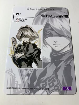 2B Nier Automata Square 18 Hot Anime Doujin Foil Holo Art Card ACG