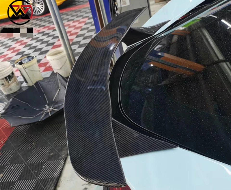 Alerón de parachoques trasero exterior de fibra de carbono real para BMW I8 2015-2021 Foto 2 de 4