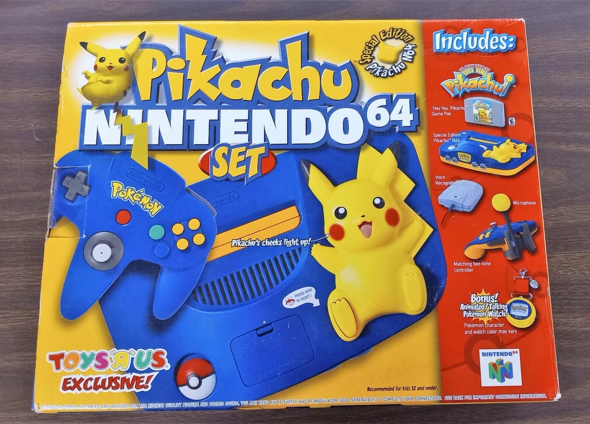 Special Edition Pikachu Nintendo 64 Console Toys R Us Exclusive